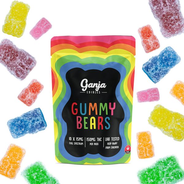 Ganja - Sour Gummy Bears 150mg THC
