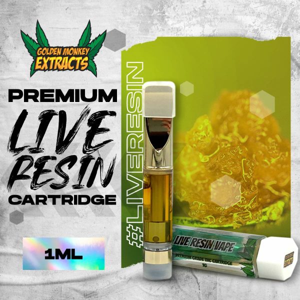 Golden Monkey Extracts – Premium Live Resin Cartridge - 1mL
