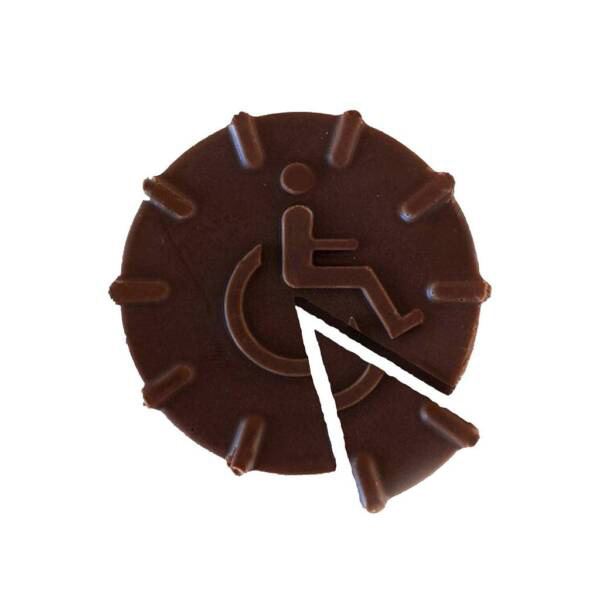 Atomic Wheelchair - THC Milk Chocolate Puck 500mg - Image 3