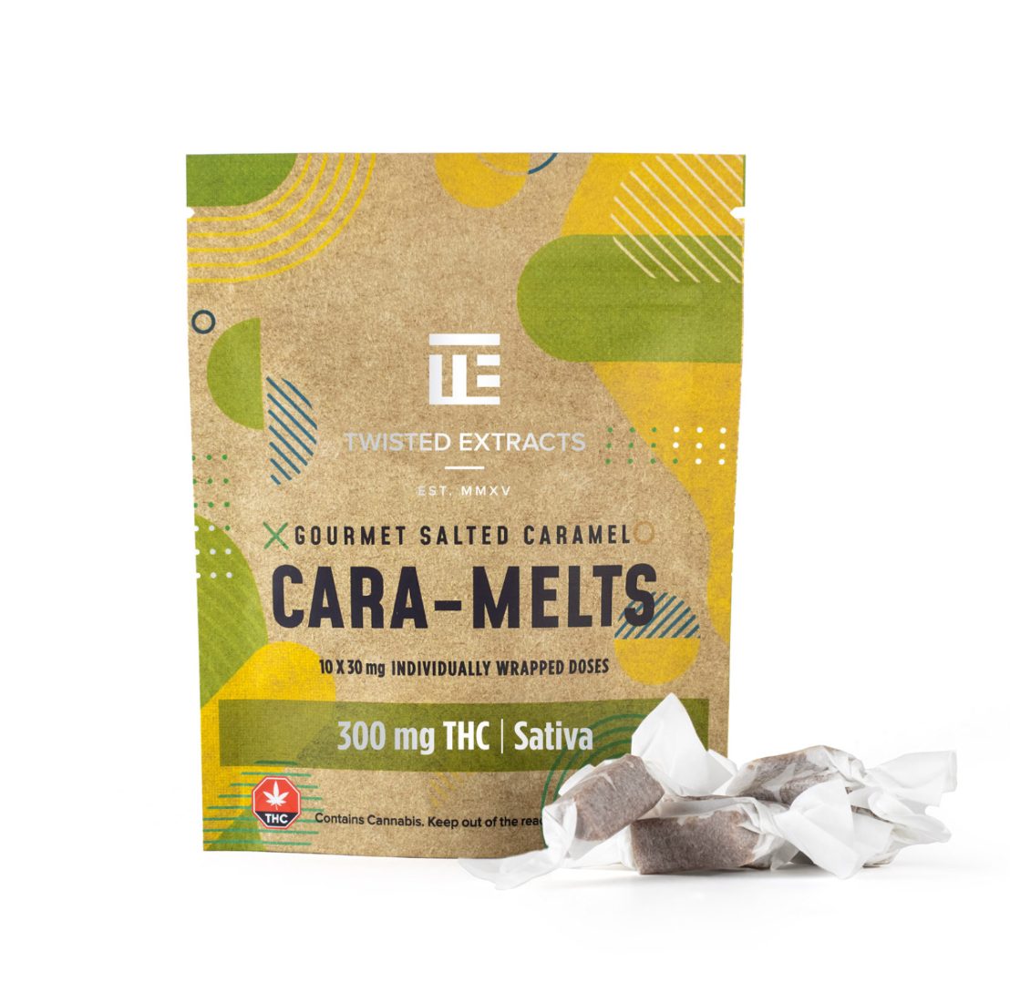 Twisted Extracts - Sativa Salted Cara-Melts (300mg THC)