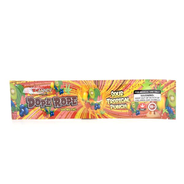 Canndy – Dope Rope Sour Tropical Punch 500mg THC