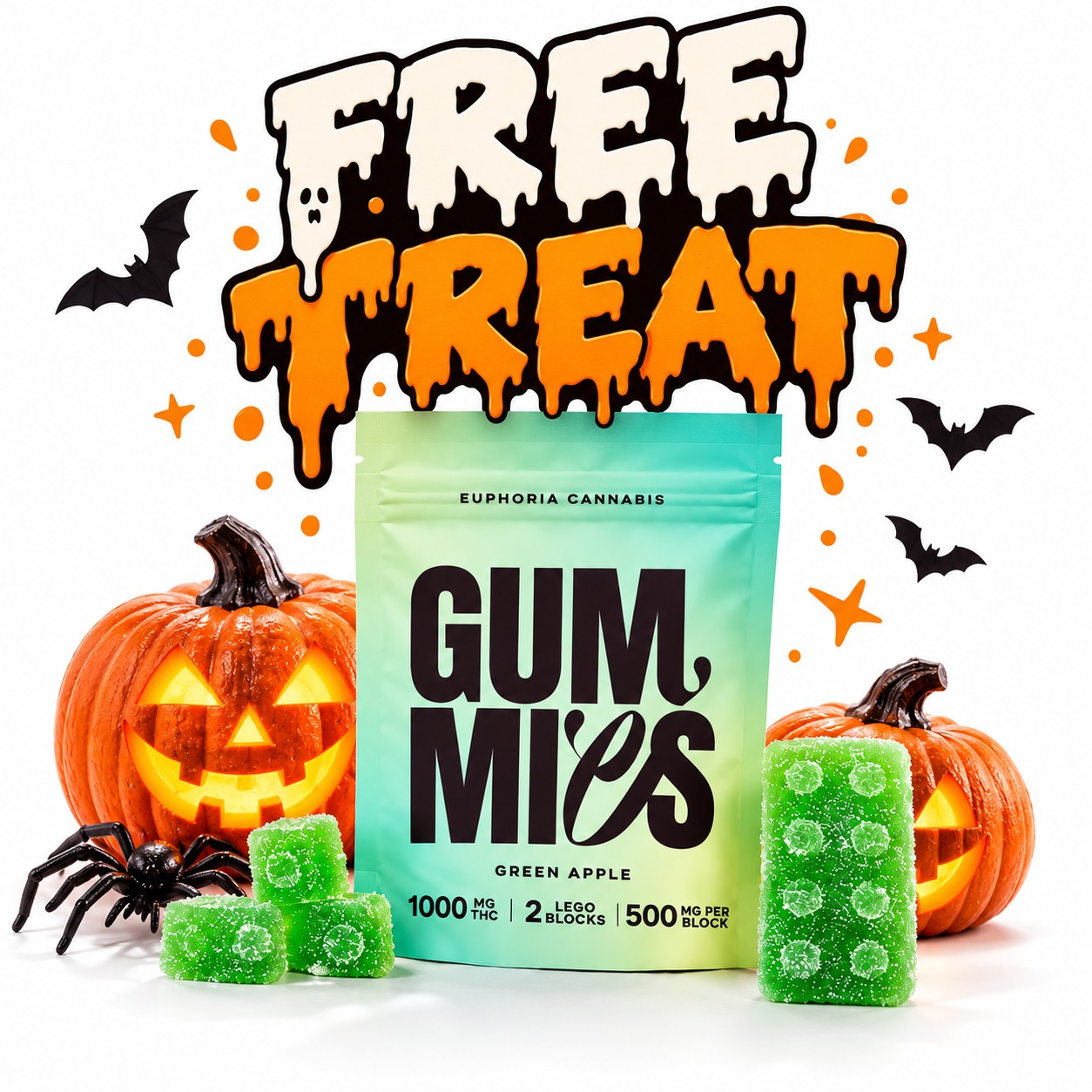 HALLOWEEN TREAT Euphoria Cannabis 1000mg THC